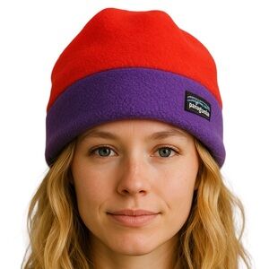 Patagonia Synchilla Alpine Beanie Red Purple Small Hat